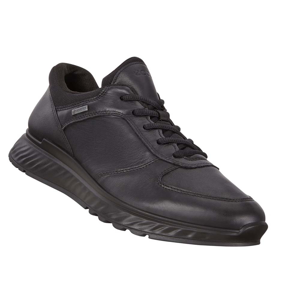 Férfi Ecco Exostride Low Gtx Tornacipő Fekete | HU 617ZUT